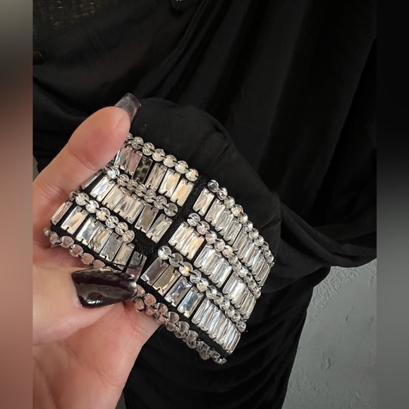 City Triangles One Shoulder Black Dress - Picture 5 of 6